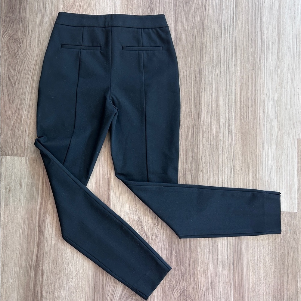 Reiss Tyne Black Skinny Zip Ankle Dress Pants - Picture 9 of 11